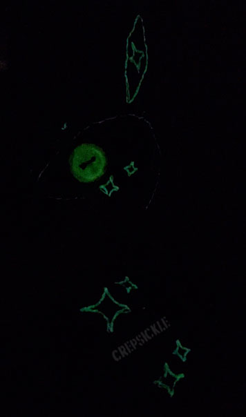 A glowing stary creature outline