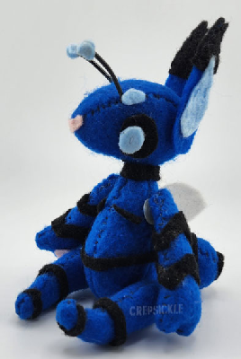 A blue bug imp