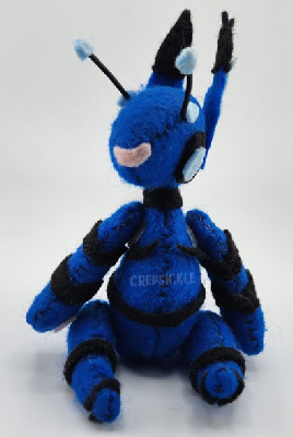 A blue bug imp